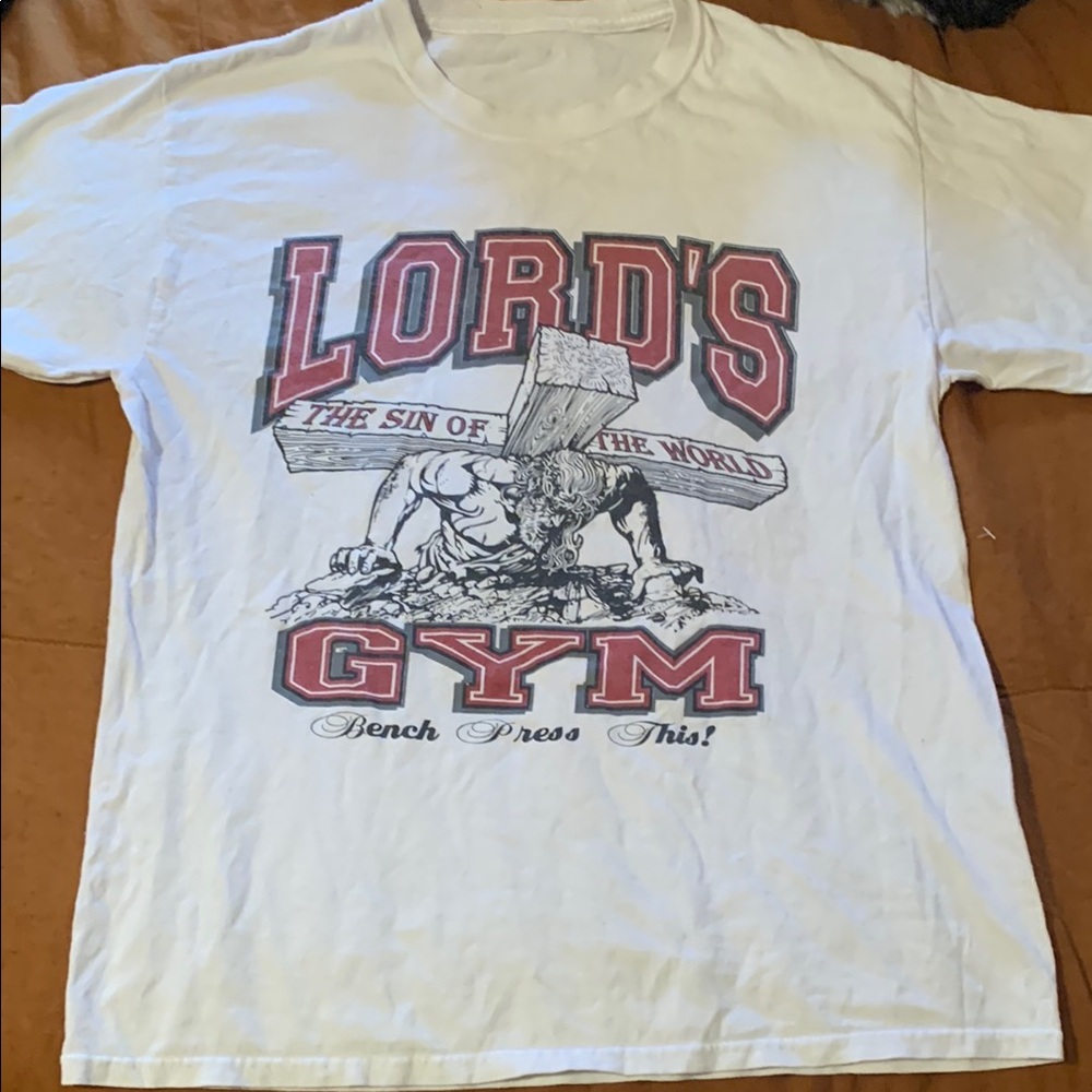 Vintage Lord's Gym White T-Shirt